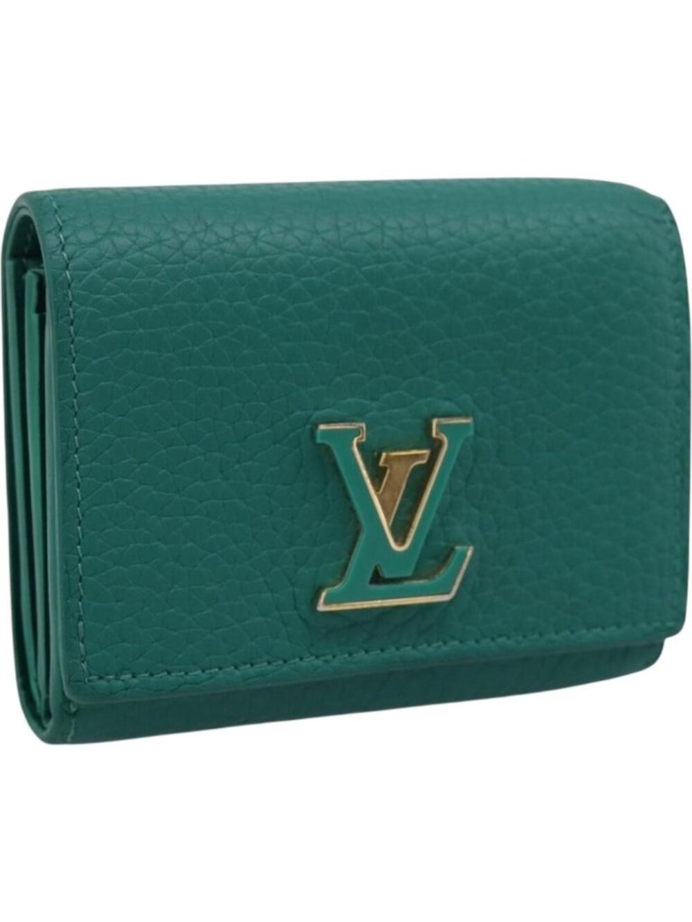 LOUIS VUITTON Portefeuille Capsine Wallet Leather Green M12407
